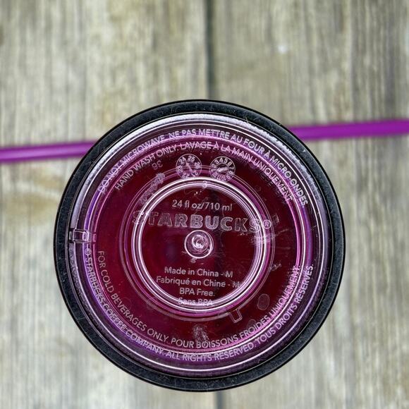 Starbucks Summer 2024 Butterfly 24 oz Cold Tumbler w/ Straw - Picture 6 of 7